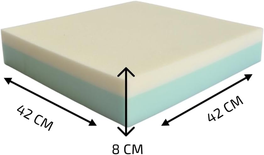 CUSCINO ANTIDECUBITO PER SEDIA A ROTELLE 42x42x8 CM