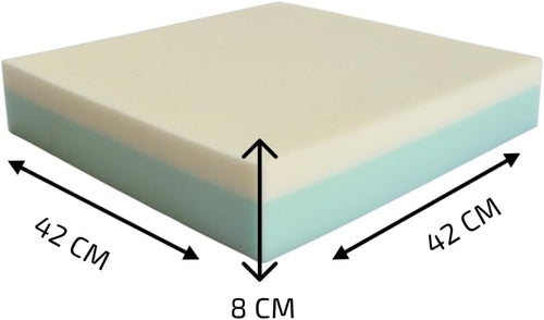 CUSCINO ANTIDECUBITO PER SEDIA A ROTELLE 42x42x8 CM