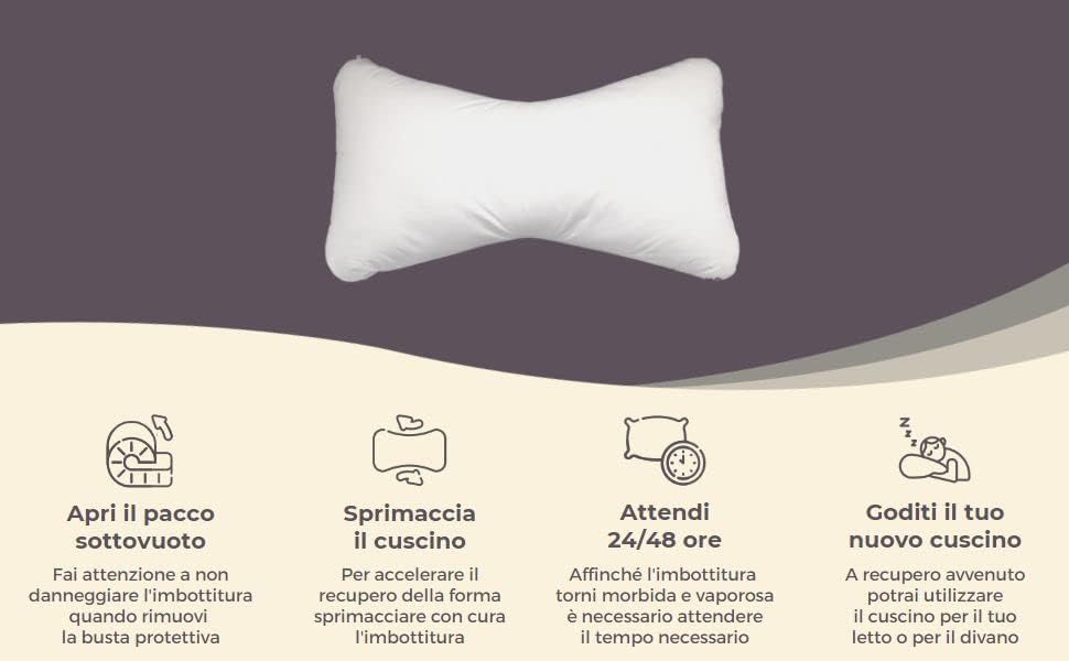 CUSCINO CERVICALE FIOCCO