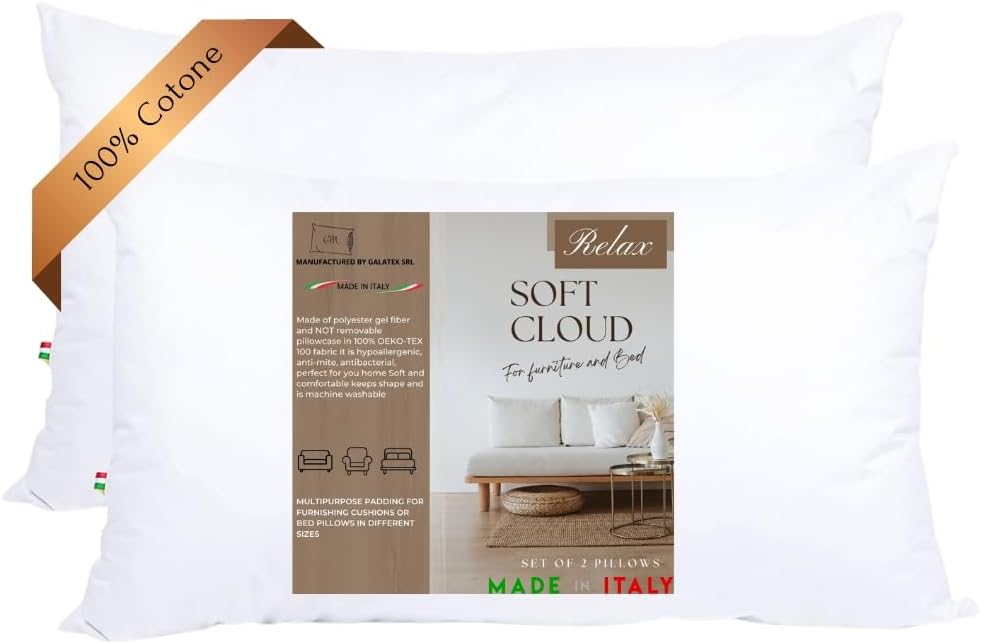 COPPIA GUANCIALI SOFT CLOUD