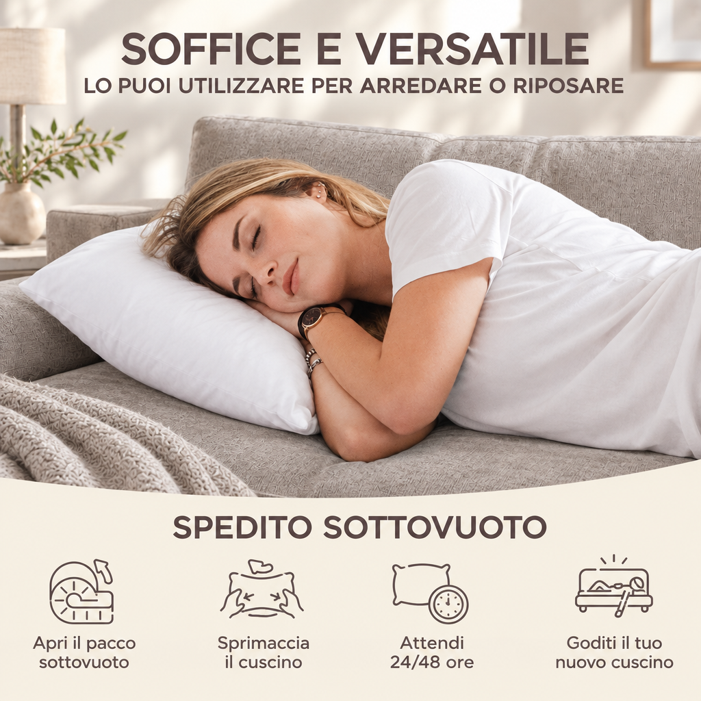 Grafica comfort e istruzioni sottovuoto